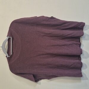 Eileen Fisher Womens LG Plum Knit Top